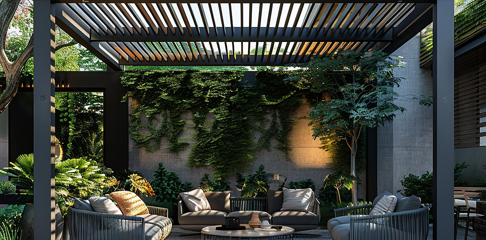 Wall-Mounted Pergolas